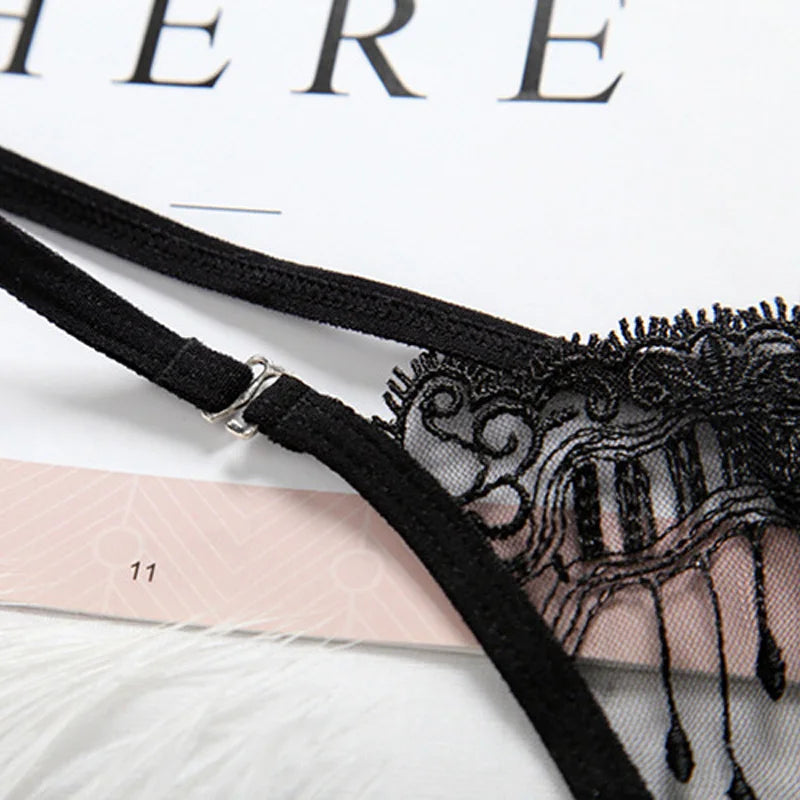 Sexy Lace Floral Thong Ladies