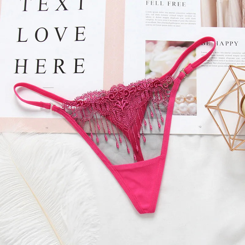 Sexy Lace Floral Thong Ladies