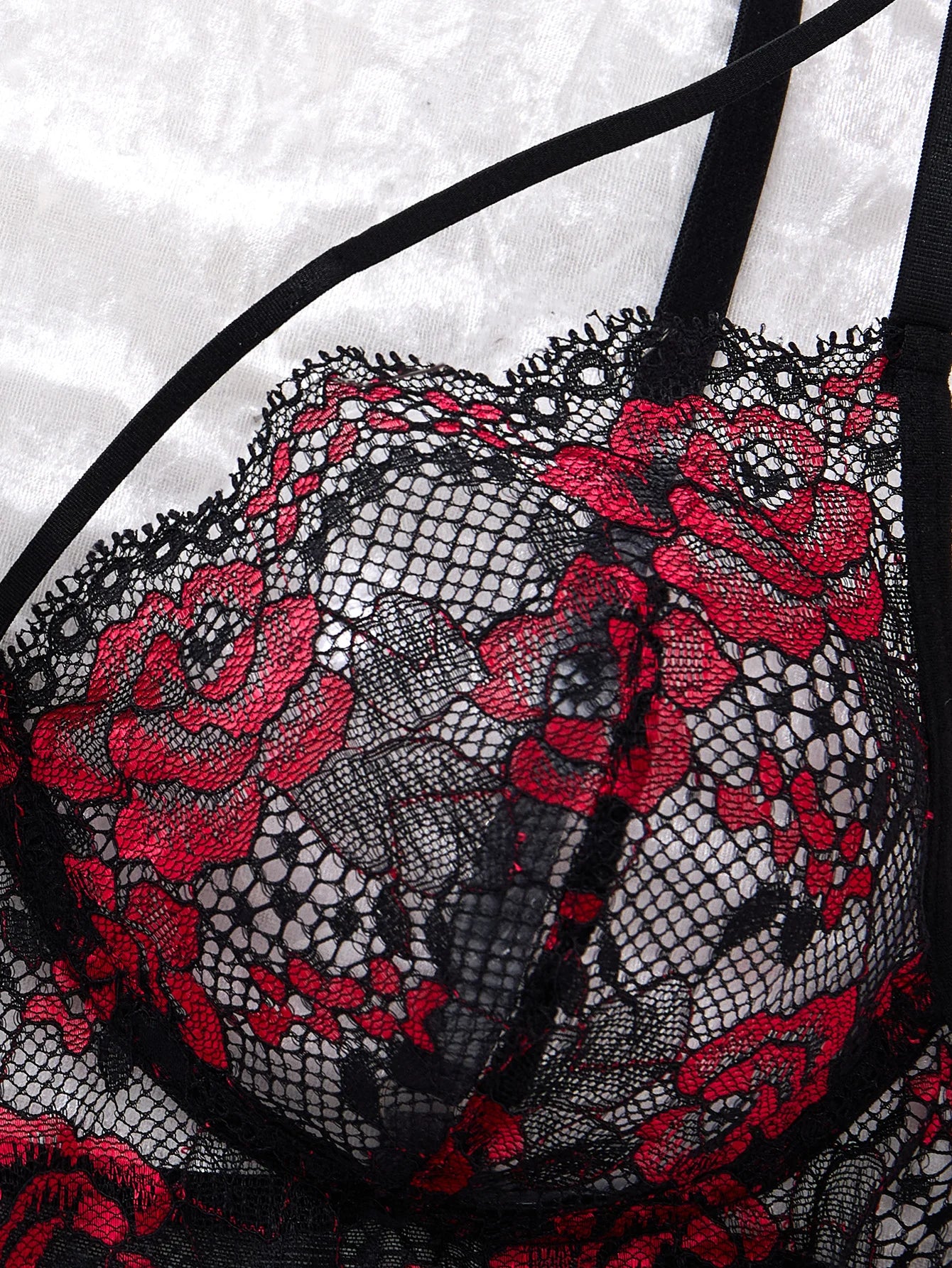 Lady's Sexy Lace Black Strapless
