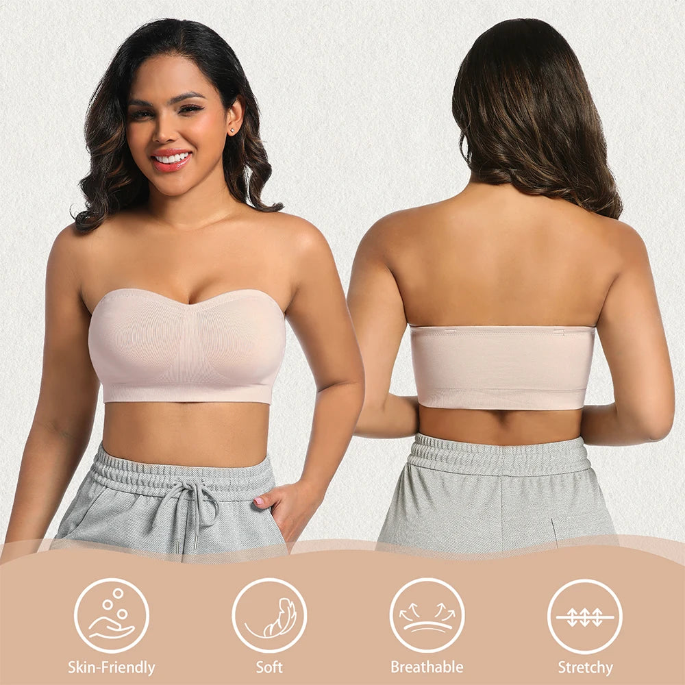 Strapless Invisible M-shaped Bra