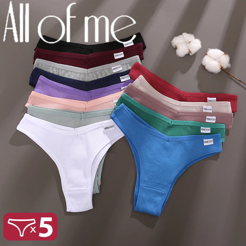 5PCS/Set Cotton Lingerie Panties