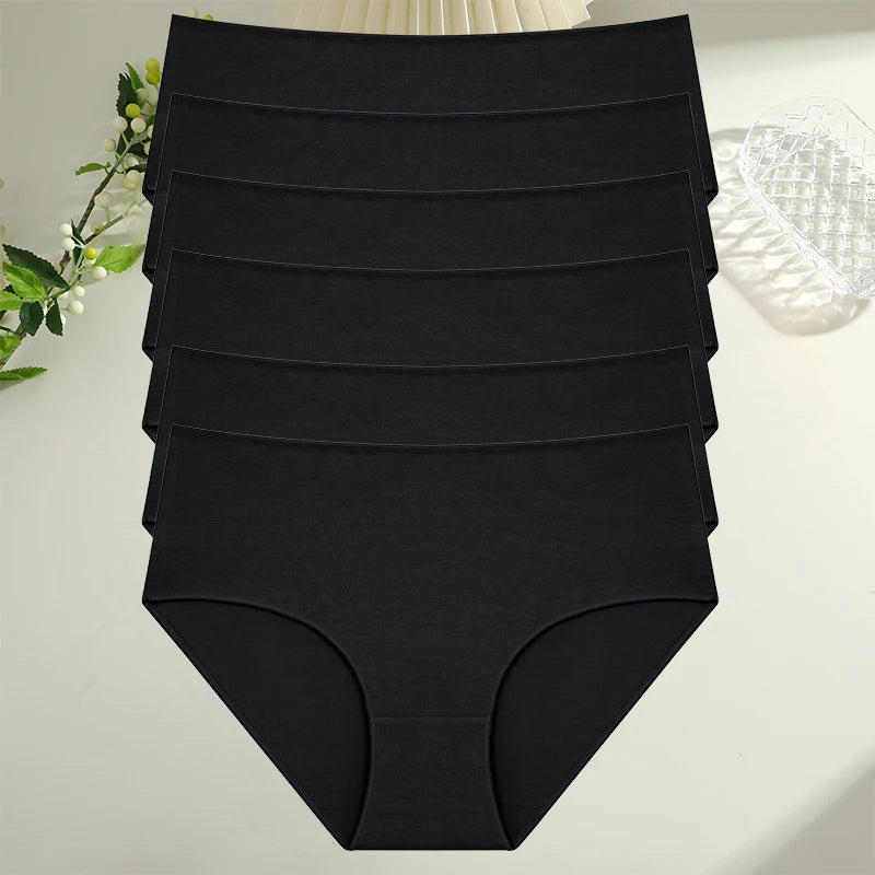 6Pcs/Set Cotton Panties Women