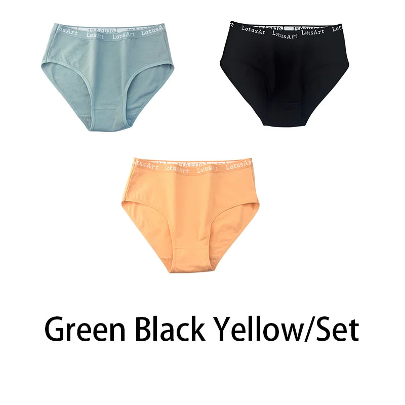 3PCS/Set Women Cotton Solid