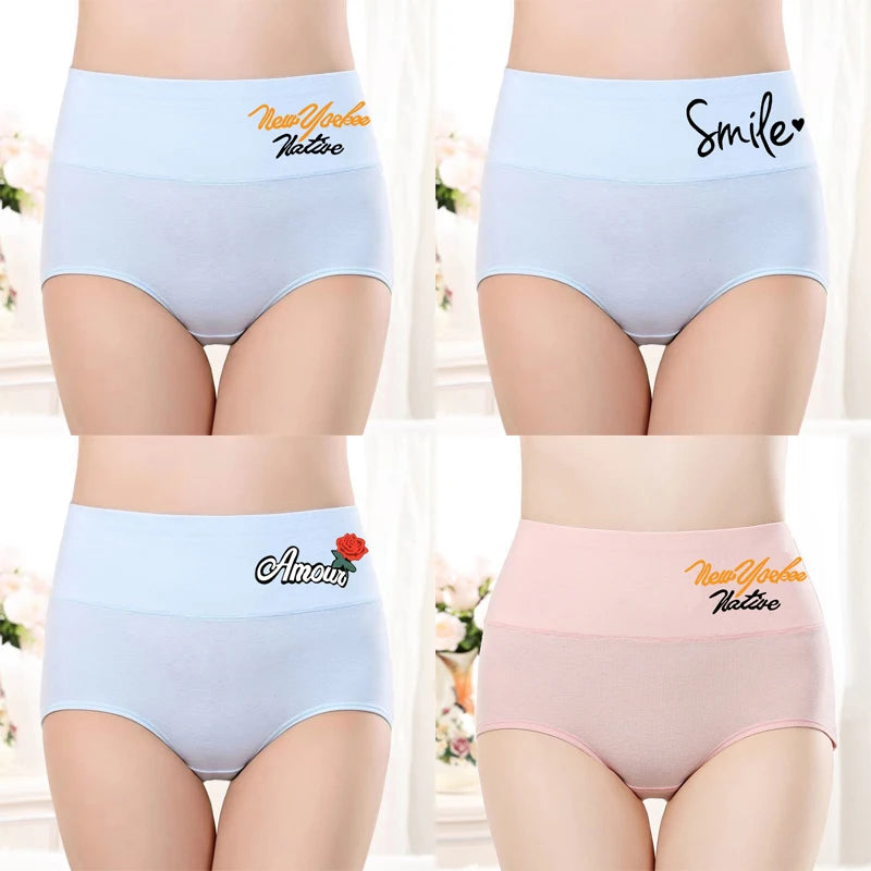 4PCS/set Plus Size Underwear
