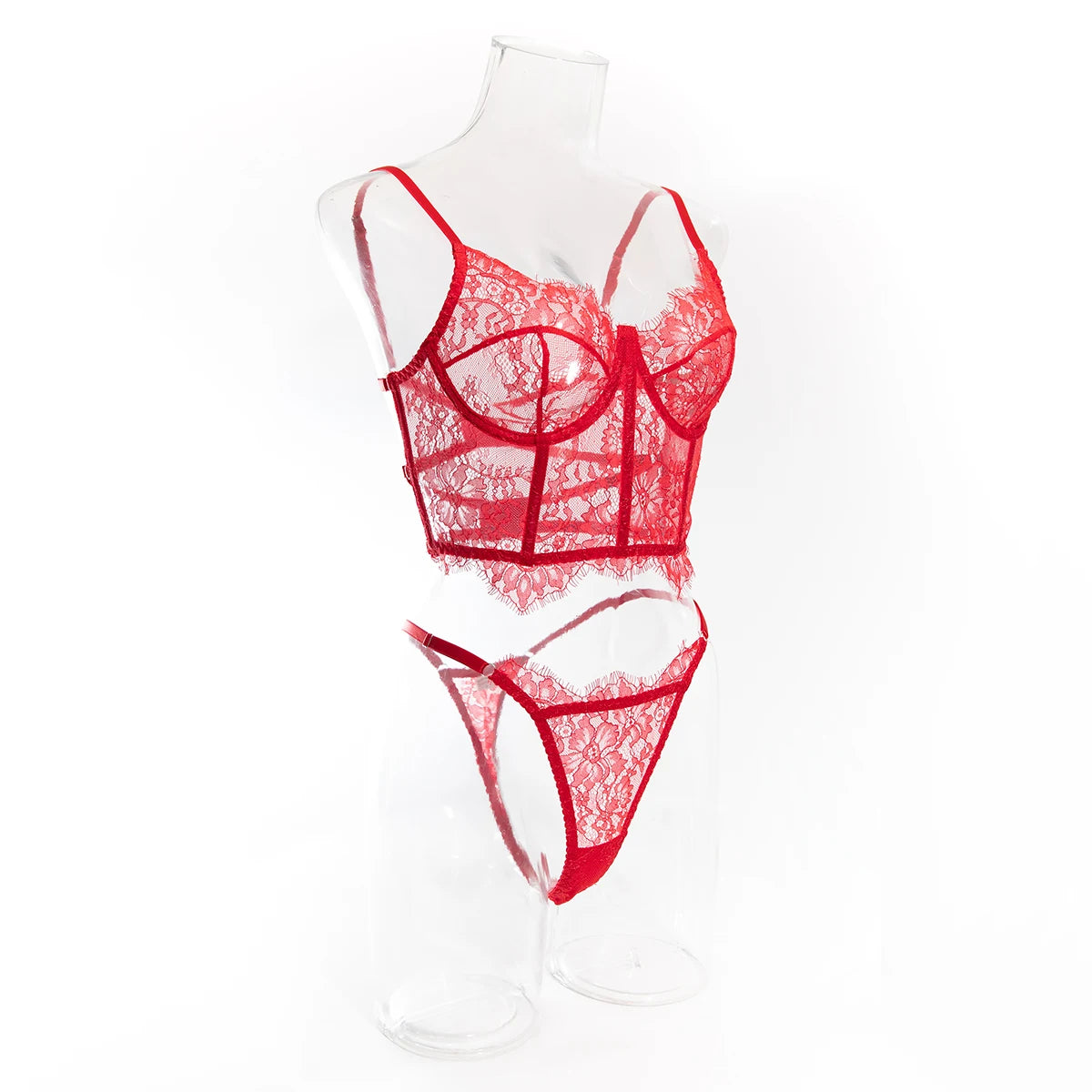 Krasapt Sexy Black Lace Lingerie