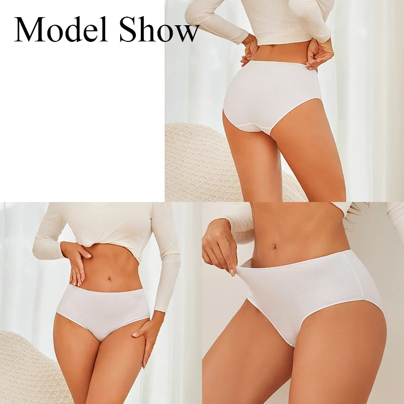 6Pcs/Set Cotton Panties Women
