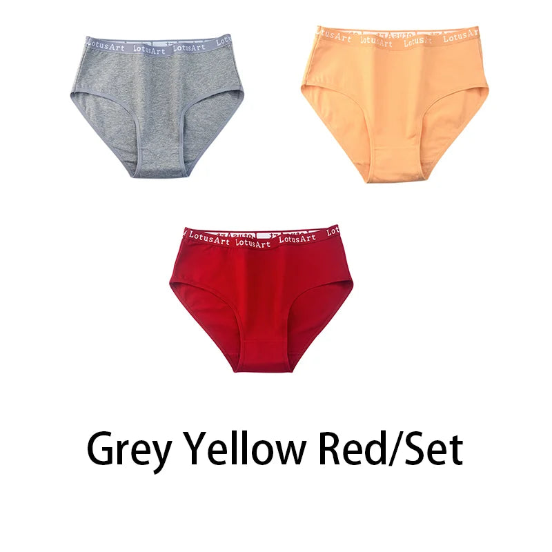 3PCS/Set Women Cotton Solid