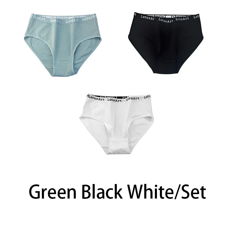 3PCS/Set Women Cotton Solid