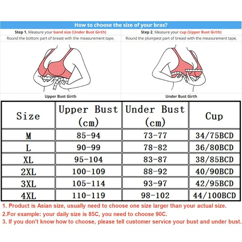 Wireless Minimizer Bra For Large