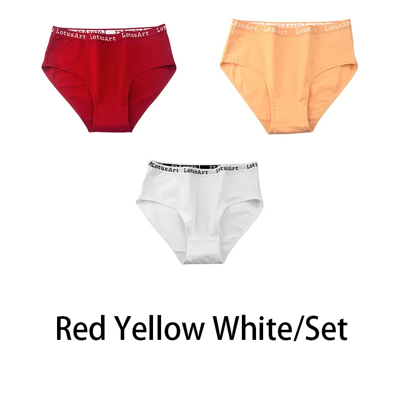 3PCS/Set Women Cotton Solid