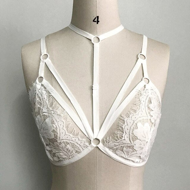 Hollow Cage Strappy Bra
